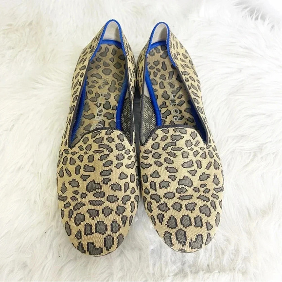 Rothy's Leopard Print Loafers Shoes Size 9.5 - Picture 1 of 7